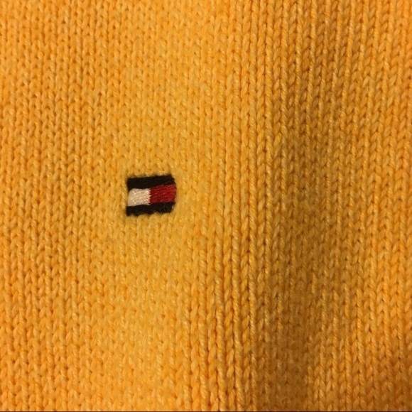 Mens Tommy Hilfiger Crewneck Sweater XL Yellow - Picture 2 of 8